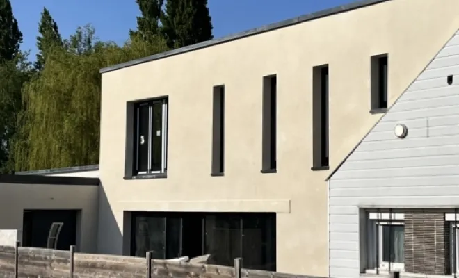 Pose d'un enduit extérieur à Marcq-en-Barœul